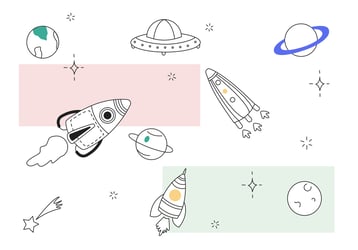 essential hubspot integrations - image of spaceships