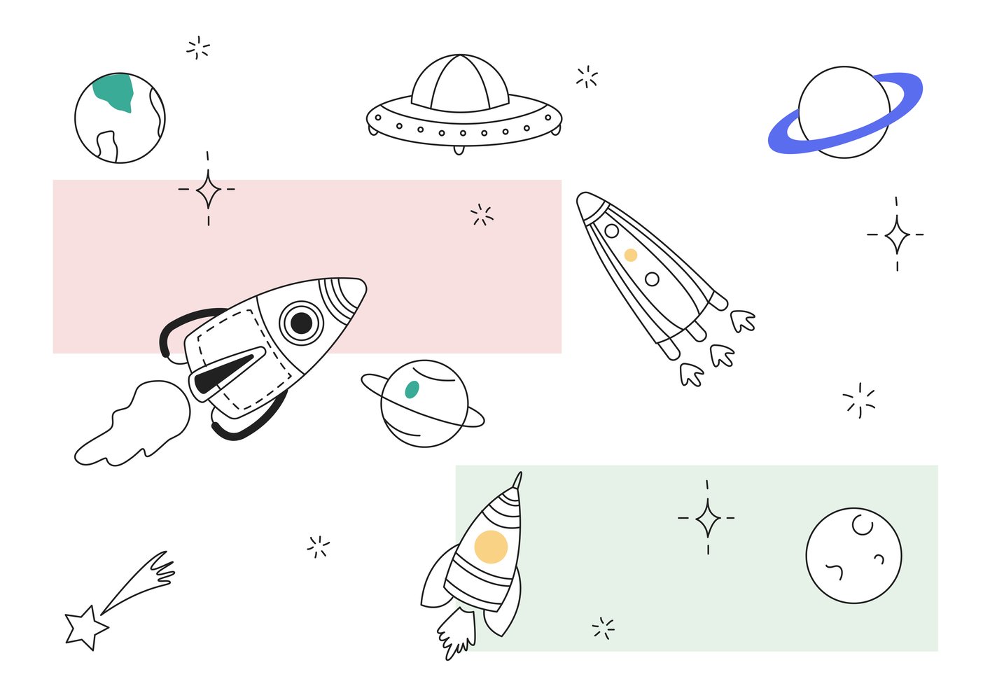 essential hubspot integrations - image of spaceships