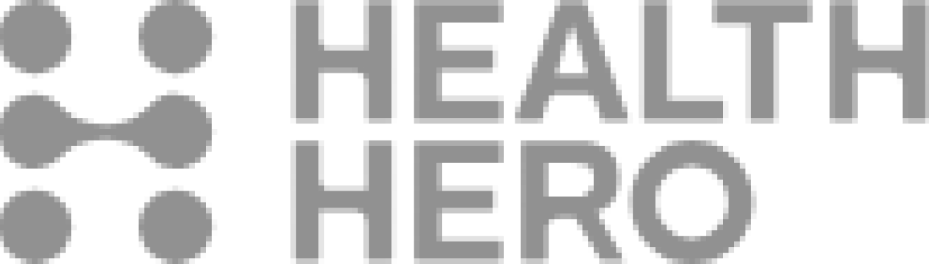HealthHero Logo Greyscale