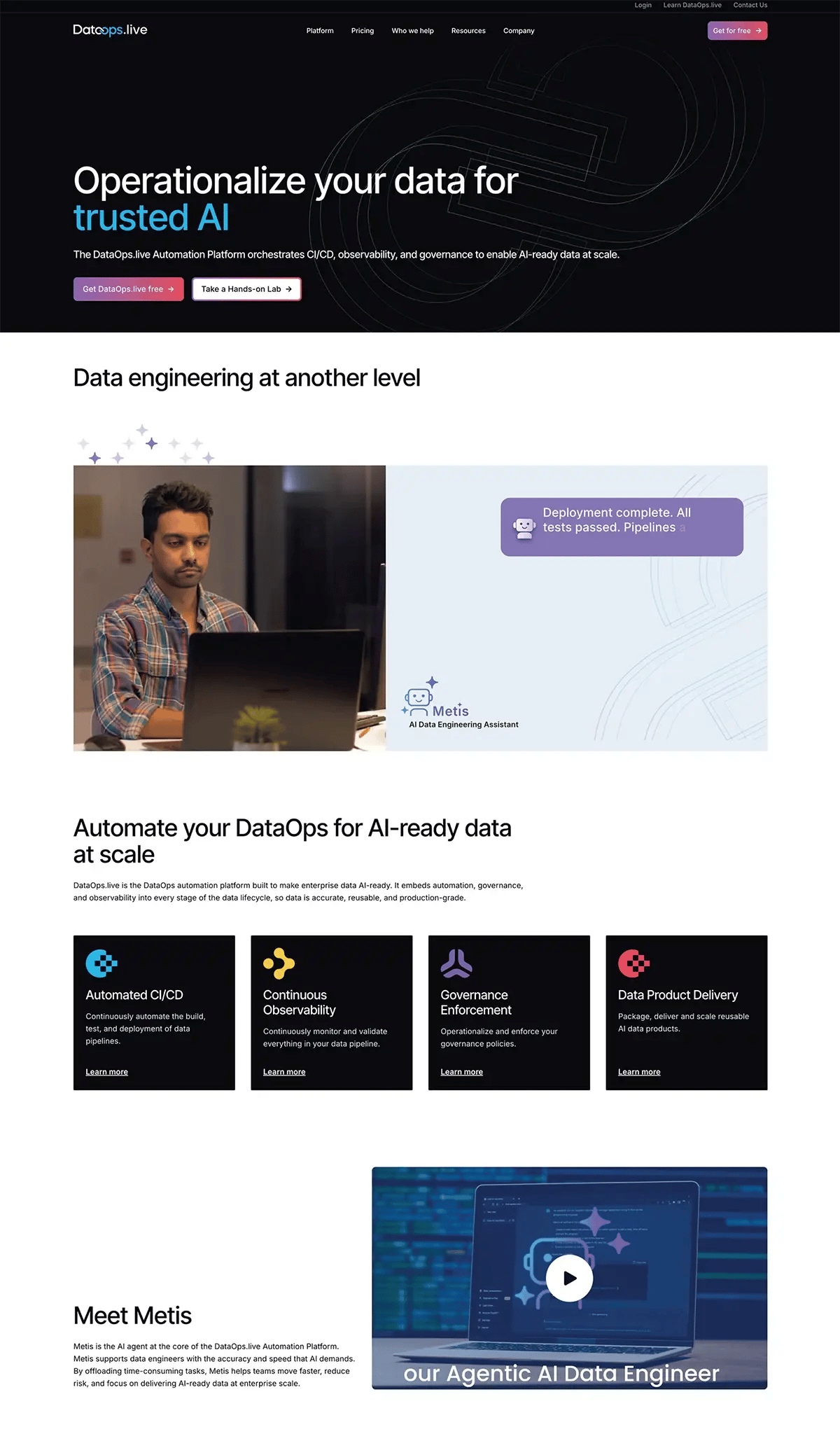 DataOps web page V2