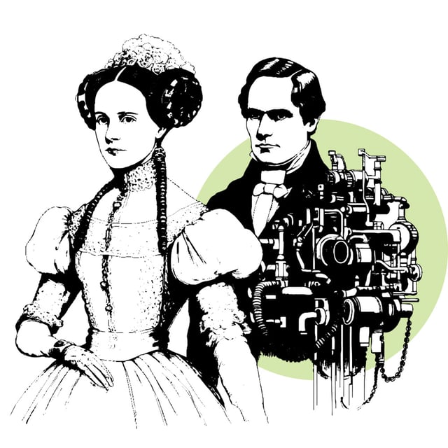 Ada Lovelace and Charles Babbage