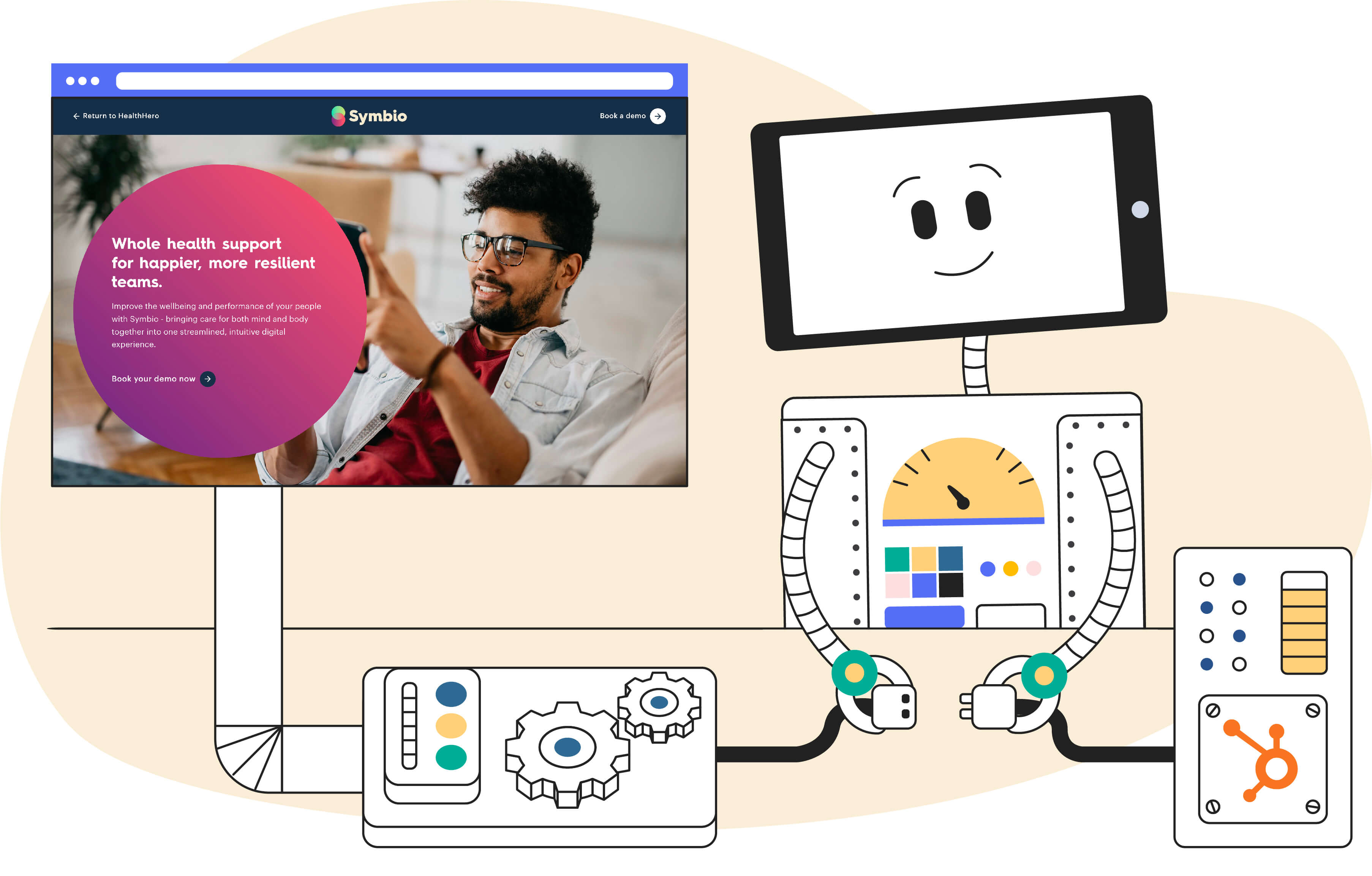 Articulate_Illustration_Case-Study_HealthHero_Landing-Page