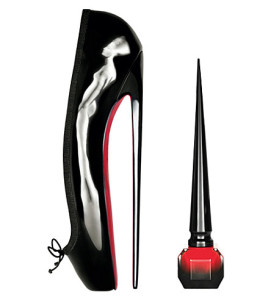 learn from your competitors : louboutin nail polish next to shoe
