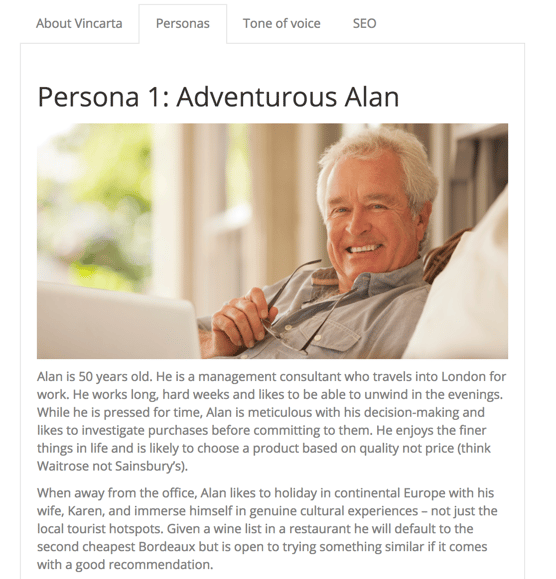 Adventurous Alan persona for Vincarta