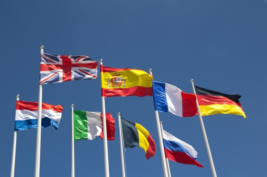 Learning another language - flags