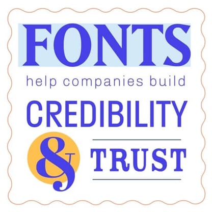 Quote on fonts and credibility