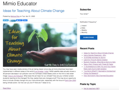 The Mimio Educator blog