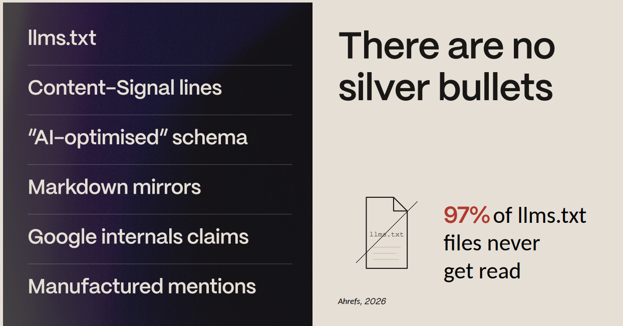 There are no silver bullets
