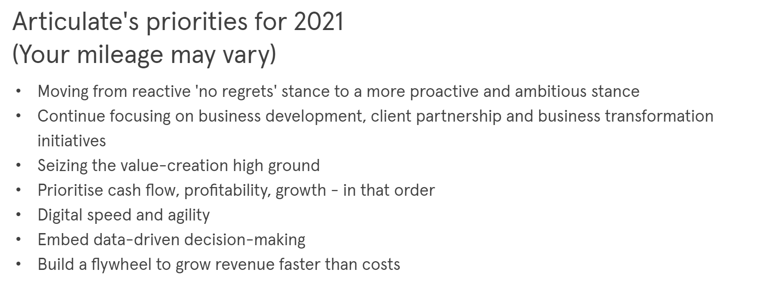 COVID-19 and beyond: scenario planning for marketers - Articulate priorities