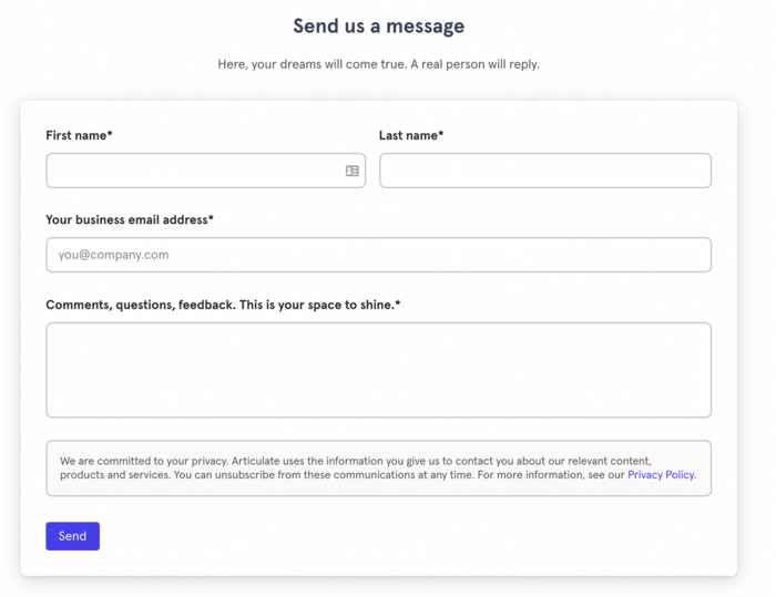 Why your contact page doesn't generate any actual contacts - form