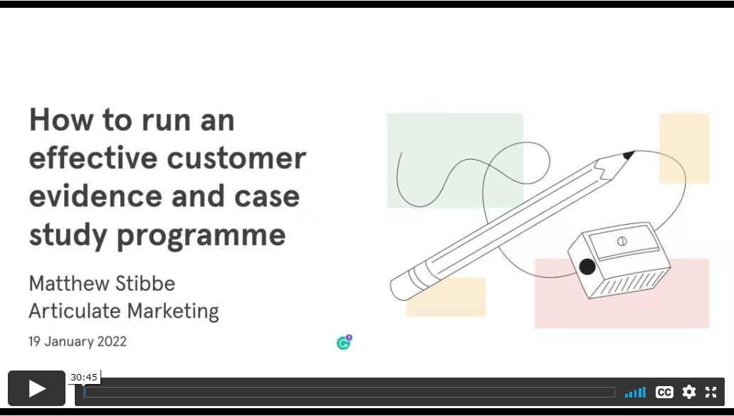 case study and customer evidence video