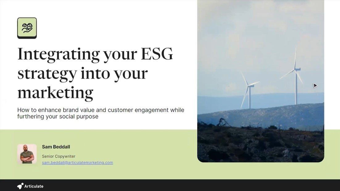 esg strategy webinar