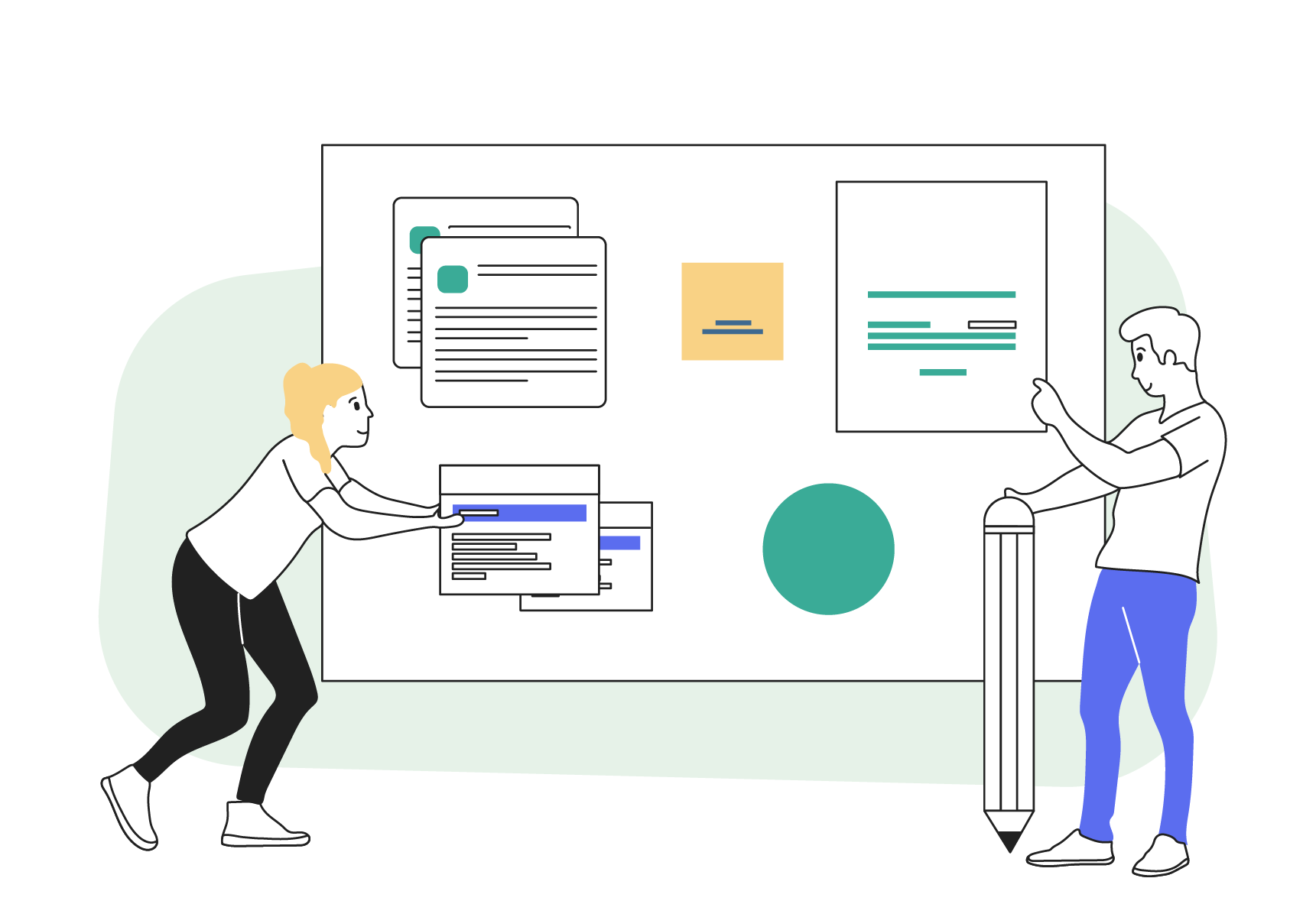 how to map your customer journey through your website webinar recording - image of two people looking at a screen