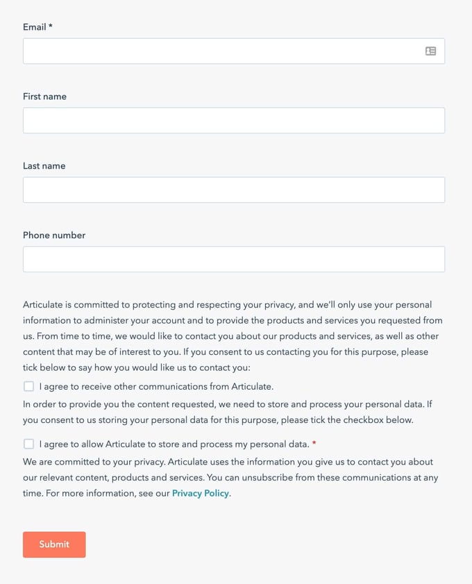 hubspot gdpr compliance 6 forms