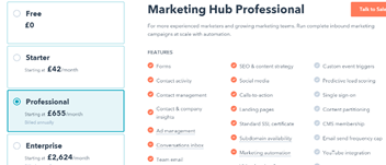 Hubspot Pricing image