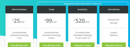 Hootsuite pricing