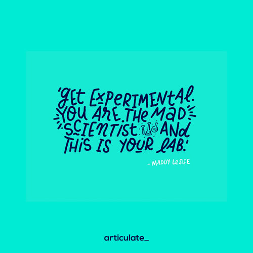 mad scientist quote - B2B content marketing strategy
