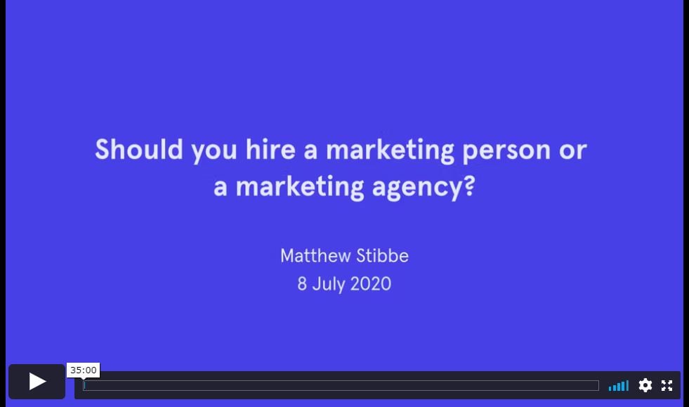marketing agency or marketing person thumbnail