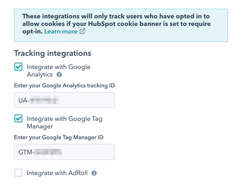 Google tag manager in hubspot