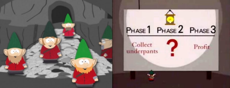 ways to screw up your marketing strategy - underpants gnomes