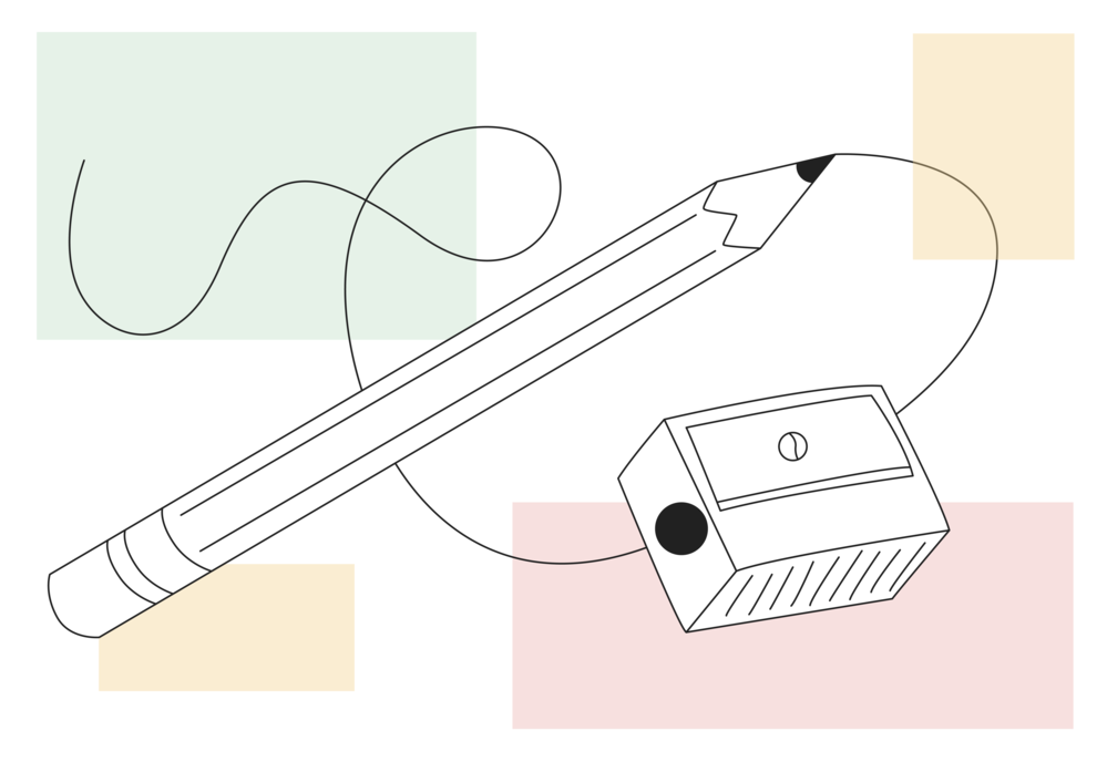 How to write killer website copy - image of pencil and sharpener