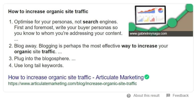 writing for featured snippets