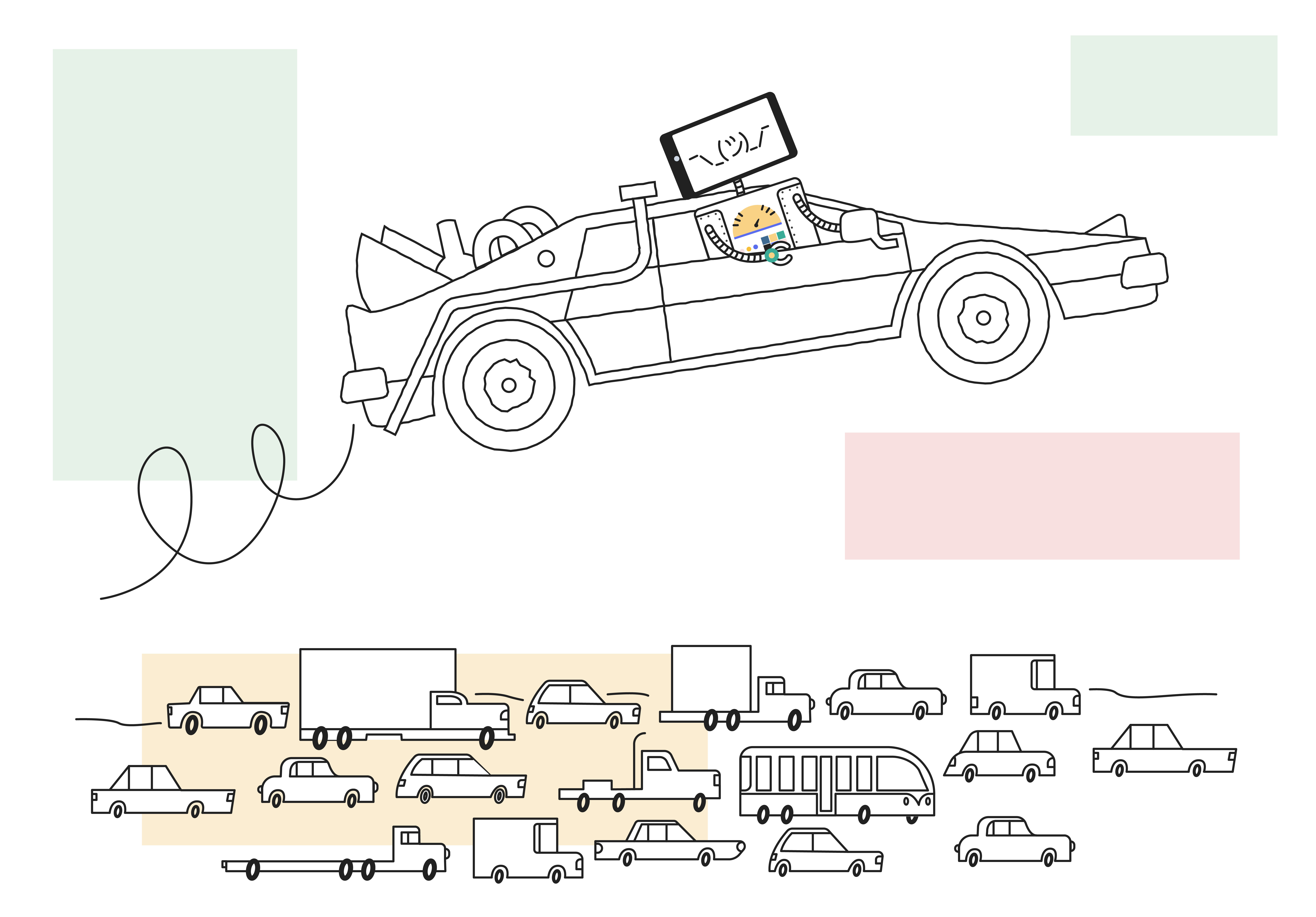 Flying over the traffic in a Delorean 