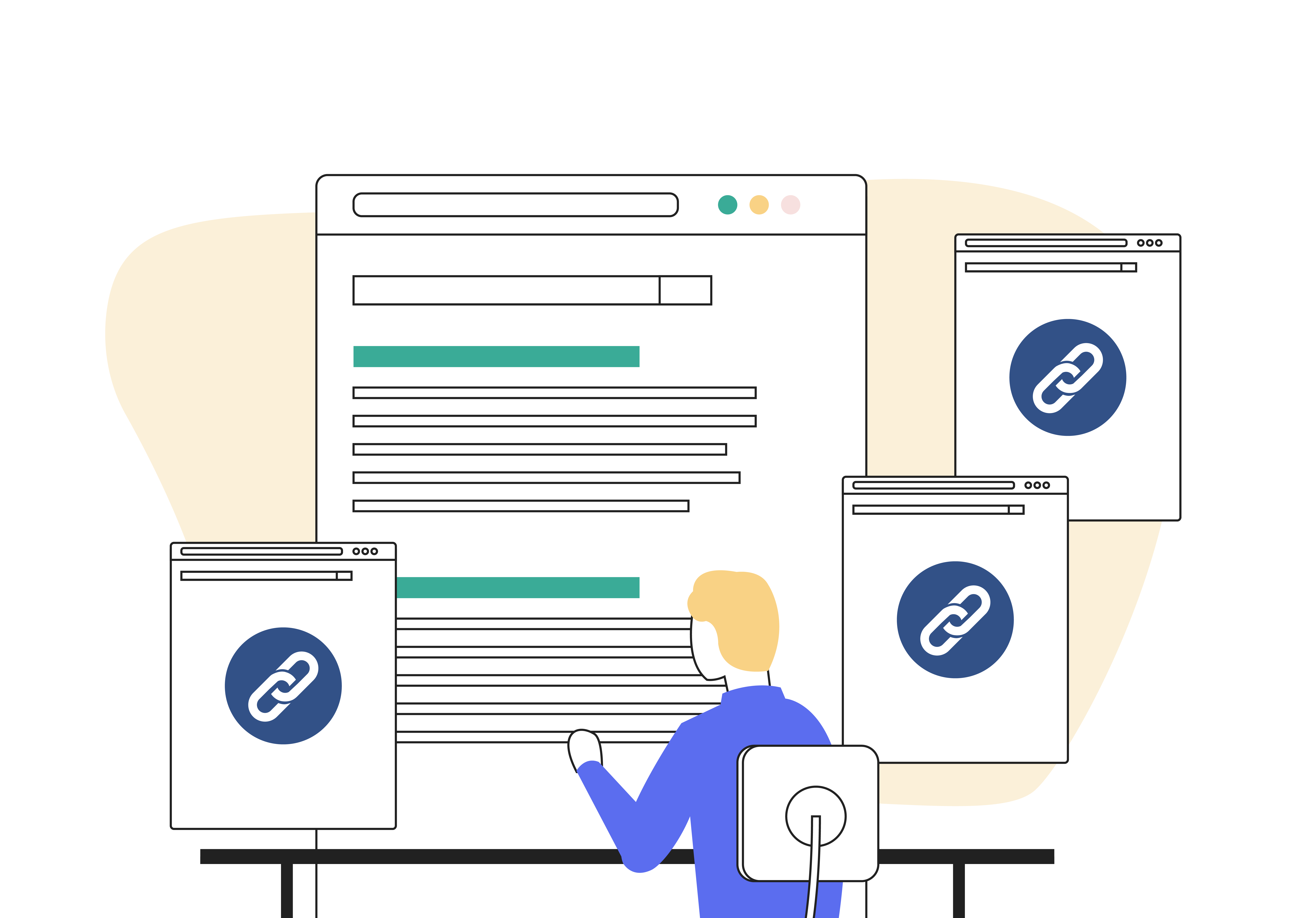 killer website copy - skim reading man