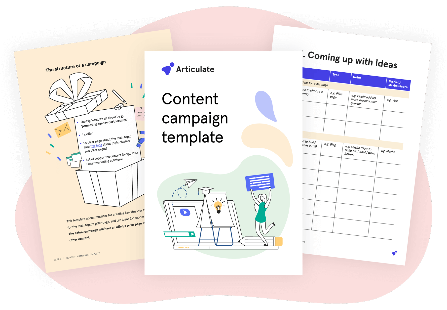 Interactive content campaign template