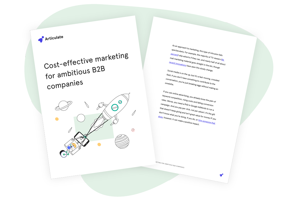 Cost-effective marketing guide for B2B