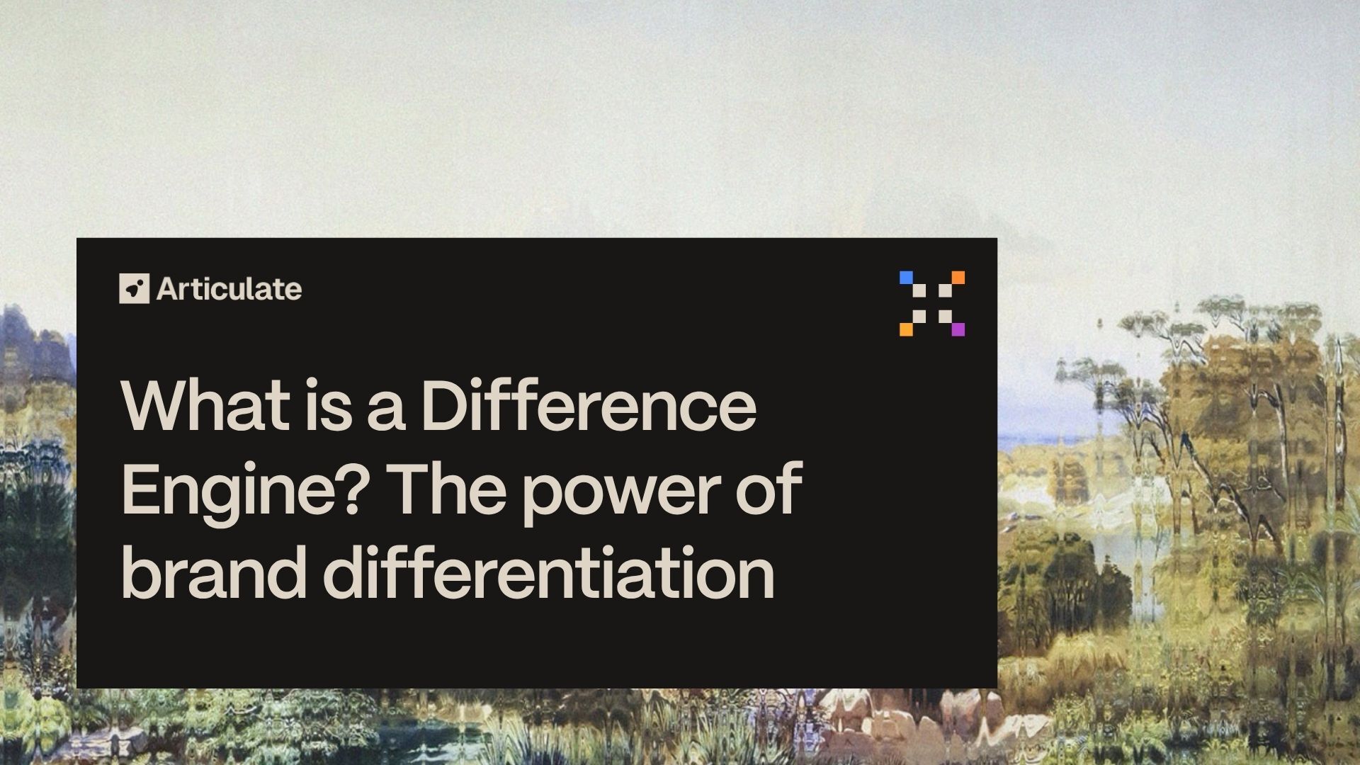 What is a Difference Engine The power of brand differentiation