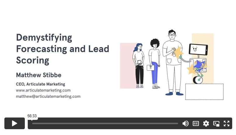 Forecasting and lead scoring [video]