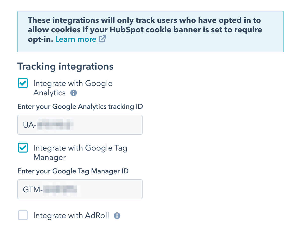 Google tag manager in hubspot