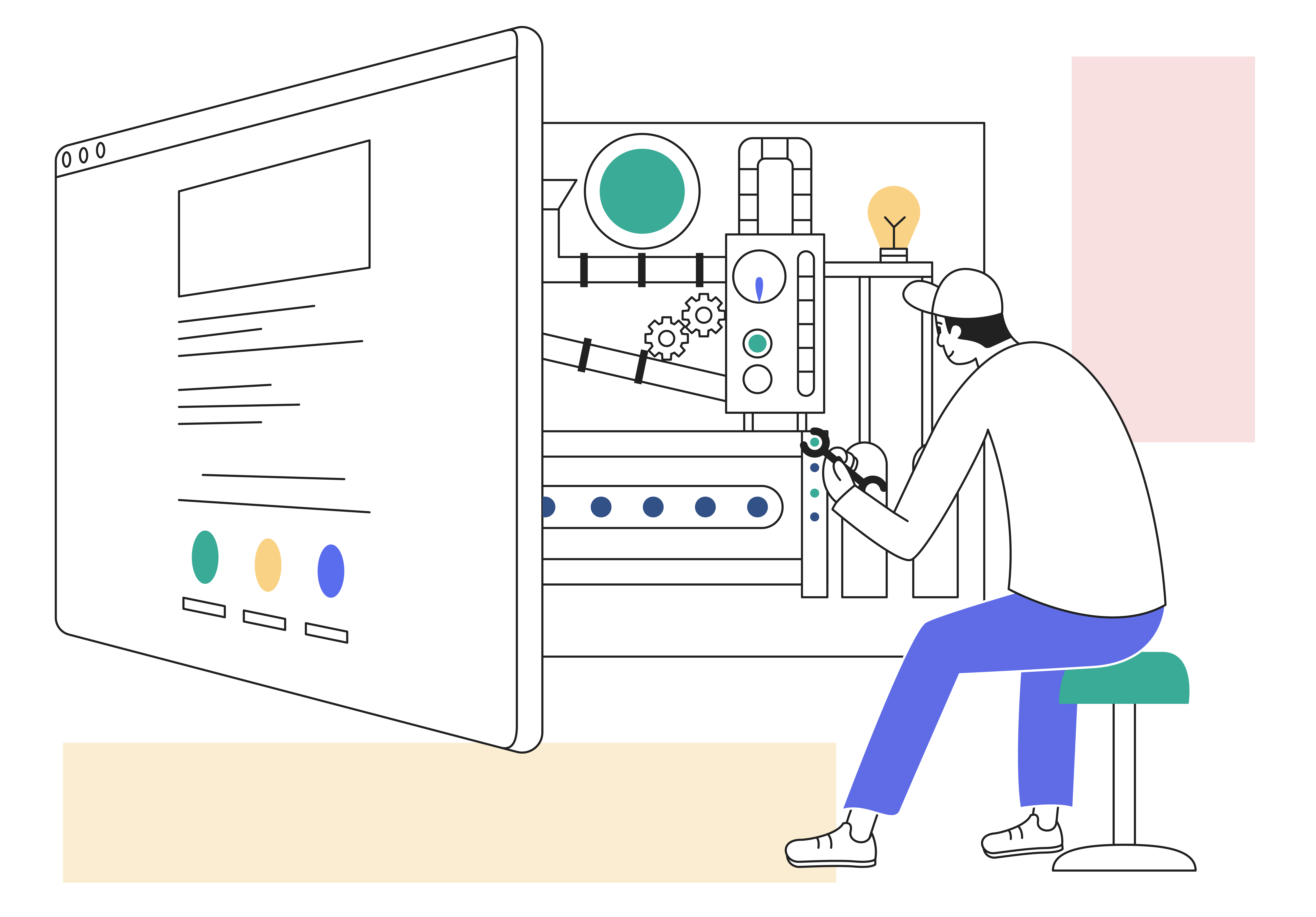 image shows a website builder at work making an amazing website